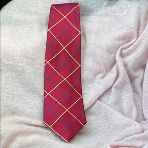 Brooks Brothers Red Blue and Gold Plaid Tie